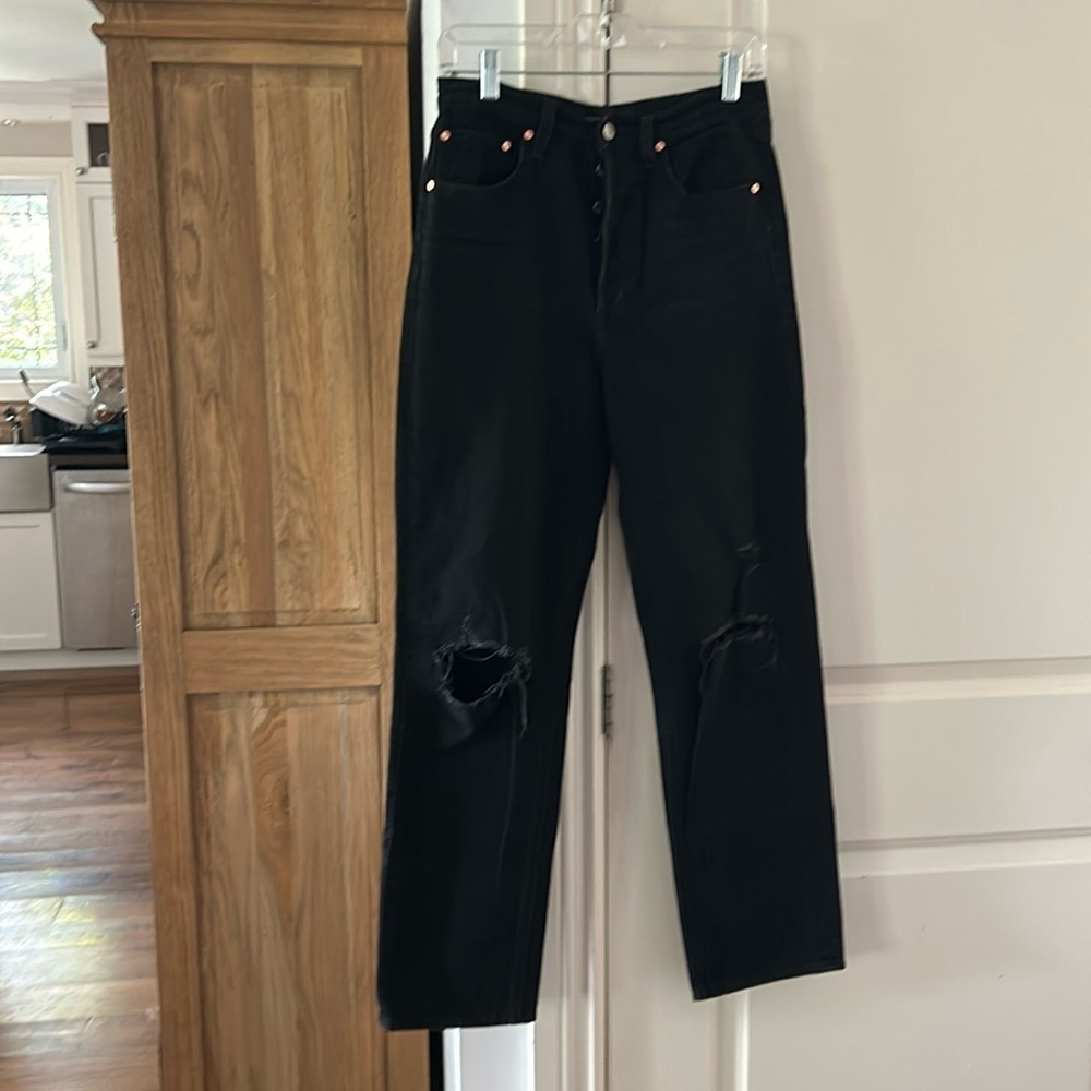 🎀 Aritzia denim forum the bonnet high-rise loose Jean size 25 - Picture 2 of 7